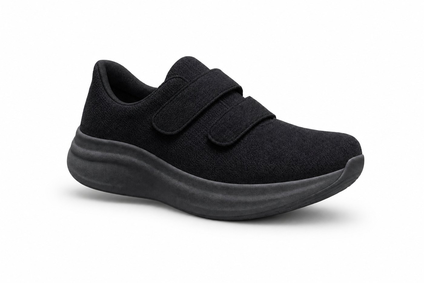 The Everyday in Jet Black, showing the deep seam-free toe box